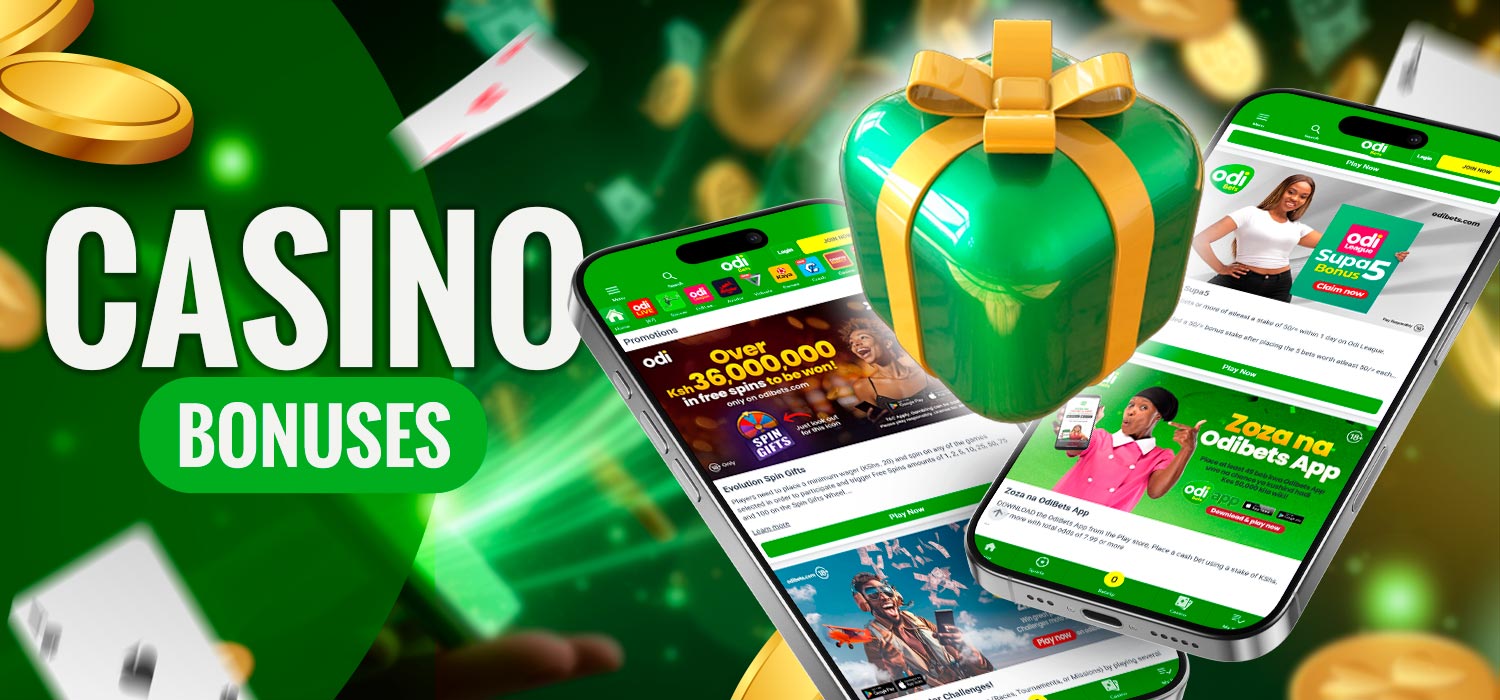 A wide selection of casino bonuses for players.